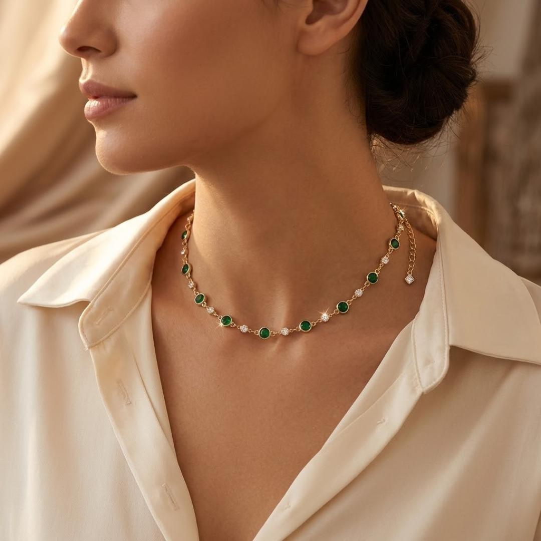 Gold Station Necklace