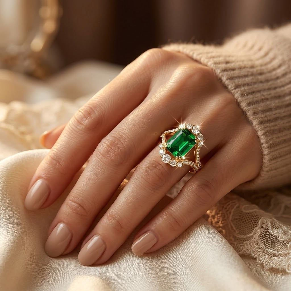 Gold Halo Ring