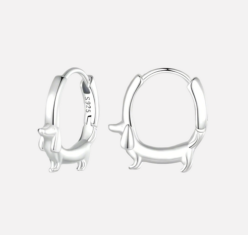 Precious Dachshund Hoops - A Pup Mom's Treasure