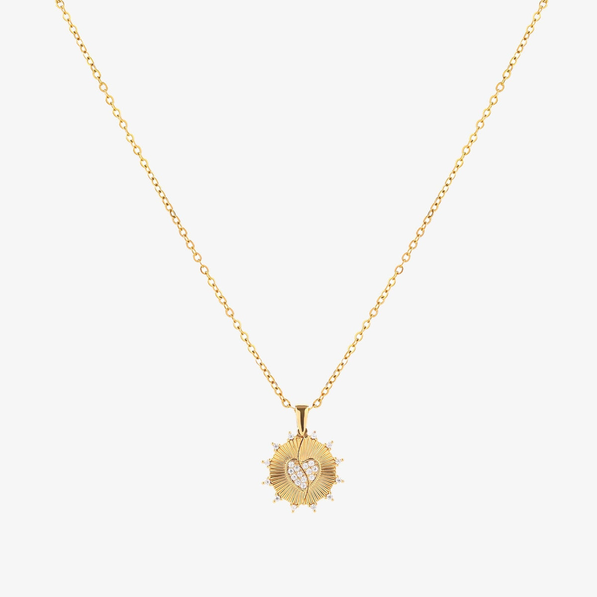 Sunray Love Necklace | Gold
